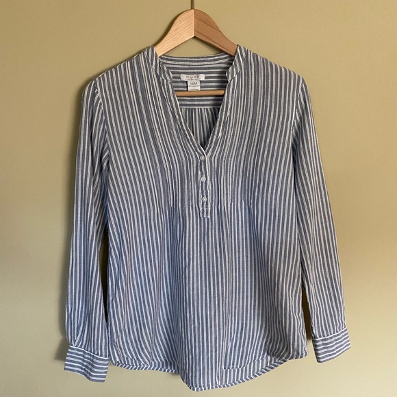 PURE ALFRED SUNG Striped Tunic Top - Picture 1 of 8